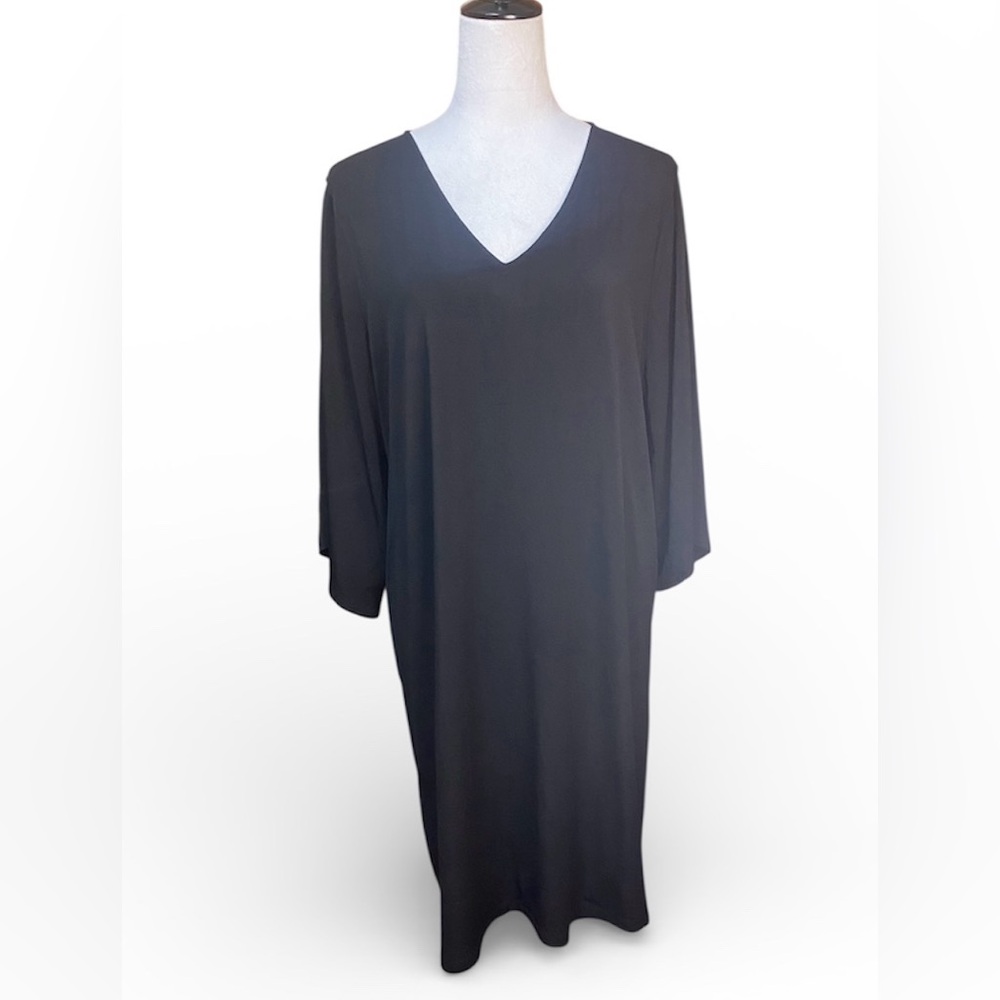 MICHAEL MICHAEL KORS PLUS SIZE LADDER SLEEVE DRESS